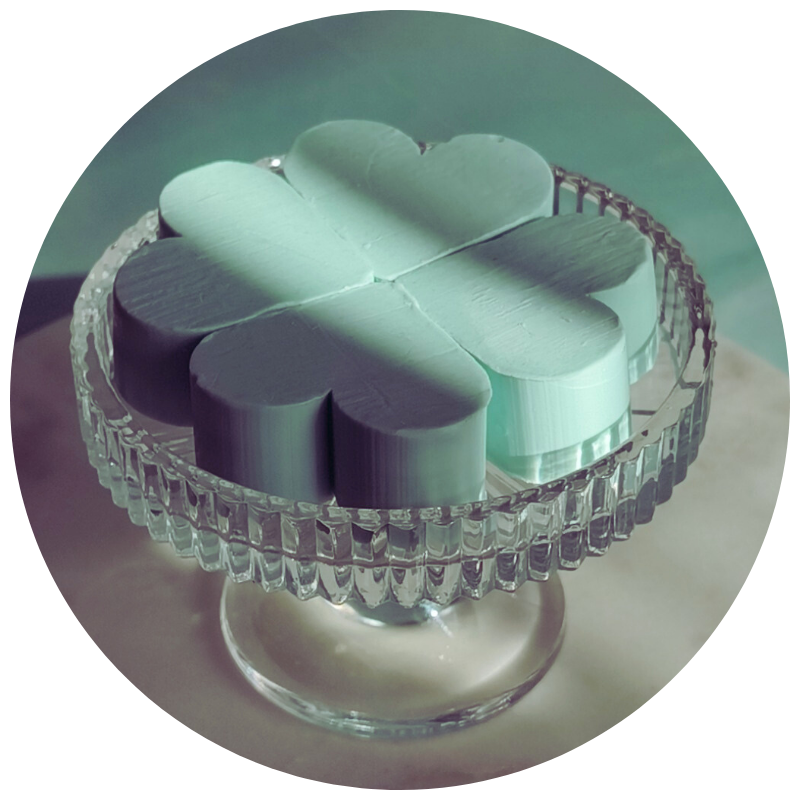 Savon fantaisie - Fleur de Lotus 🌸🩵(Coeur)
