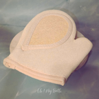 Gant exfoliant Loofah naturel & coton