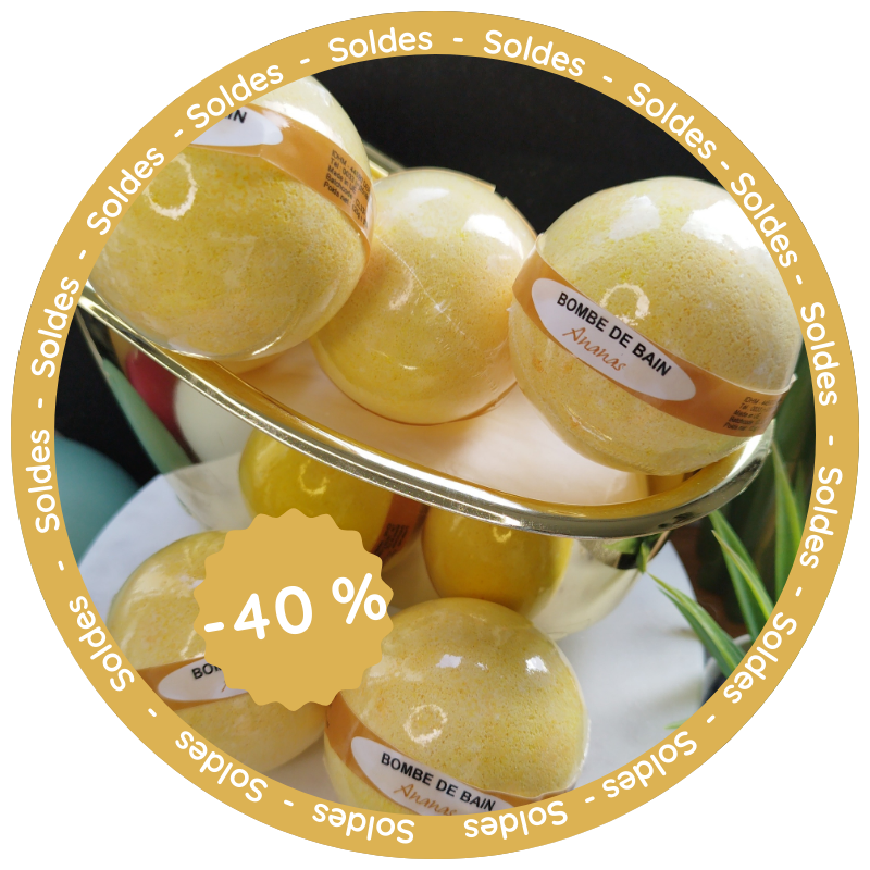 Bombe de Bain 125g – Ananas 🍍