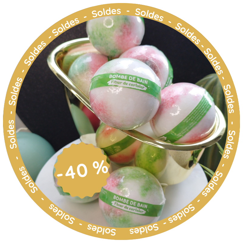 Bombe de Bain 125g – Fleur de Cerisier 🌸