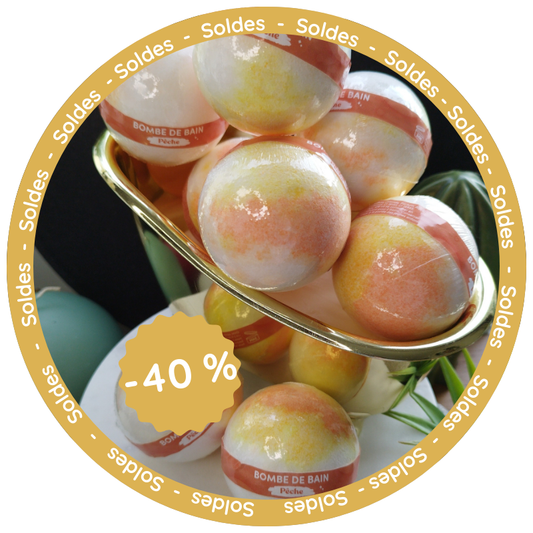 Bombe de Bain 125g – Pêche 🍑