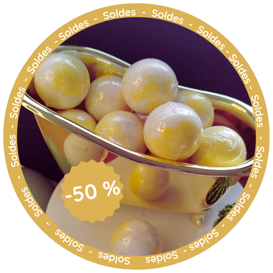 Bombe de Bain 45g – Vanille 🍦🌟