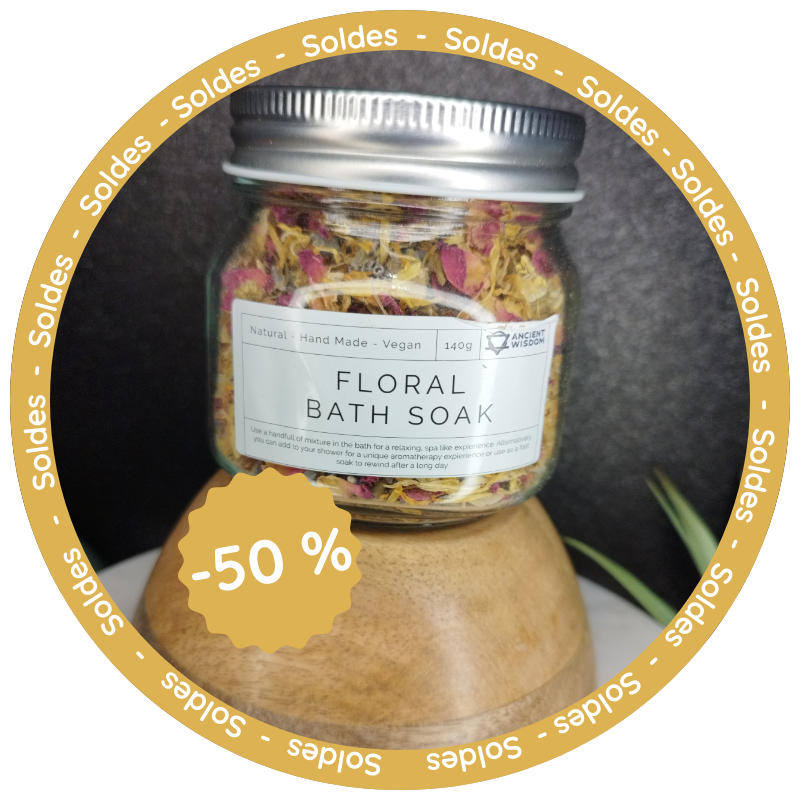 Potion de bain florale 140g 🌺✨