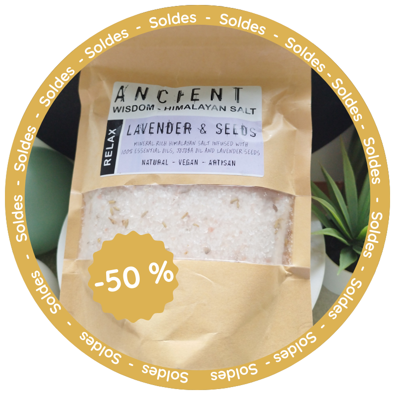 Sels de bain 500g - Lavande & Huile de Jojoba - Relax 🌸✨
